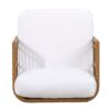 Outdoor Wicker Club Chair With Water Resistant Cushion - Brown - Image 8