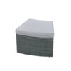 10 Piece Outdoor Sectional Half Round Patio Rattan Sofa Set, Wicker Conversation Furniture Set For Free Combination - Light Gray - Image 22