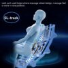 SL Type Pulley Guide, 2D Motor-Massage Manipulator-Space Saver Design, Track Sliding Zero Gravity Multifunction Massage Chair - Black - Image 8