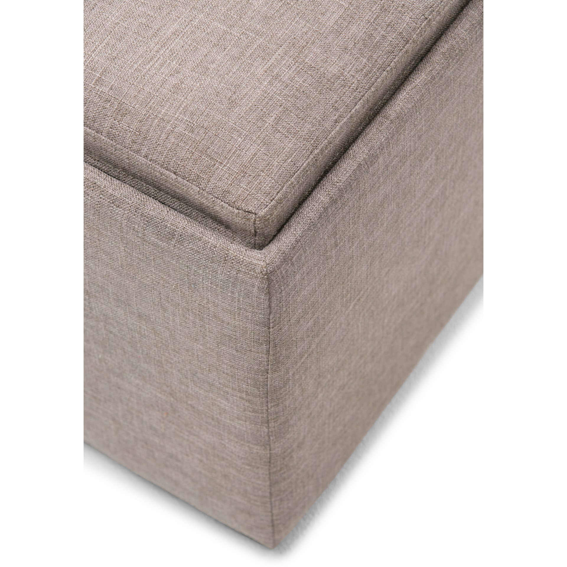Avalon - Square Coffee Table Storage Ottoman - Fawn Brown - Image 5