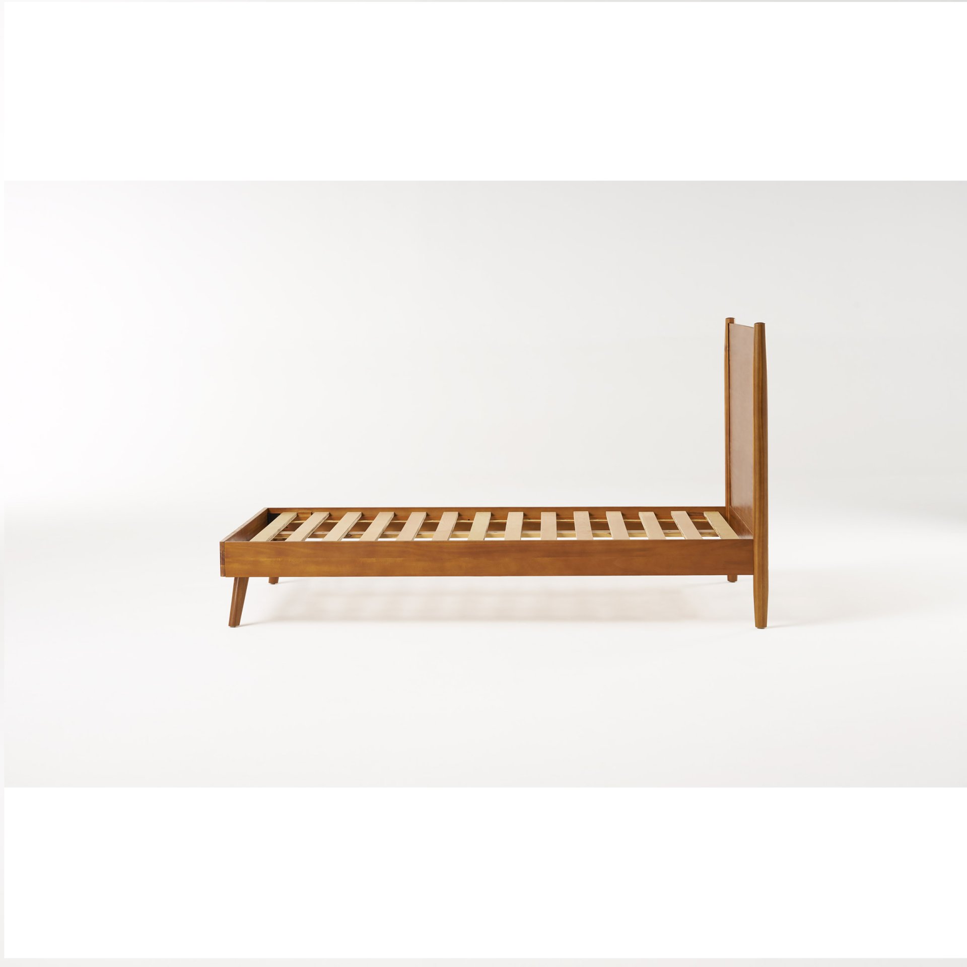 Okioki - Mid Century Stained Solid Bed Twin Long - Natural - Image 5