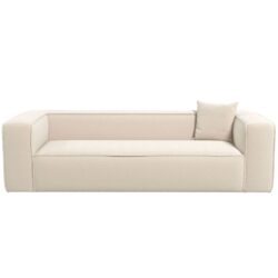 Marshall - Modern Boucle Sofa - Cream / White