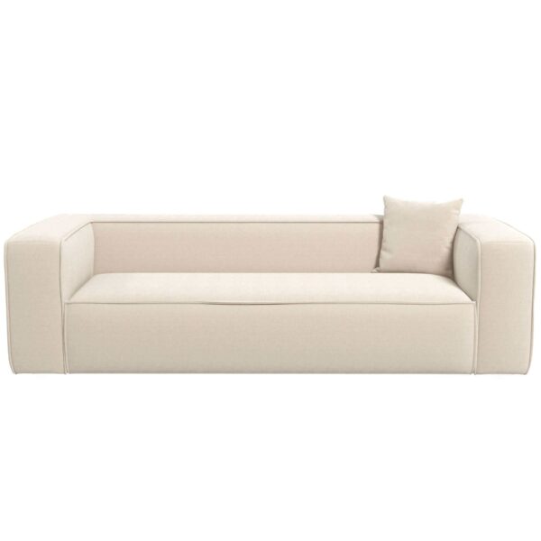 Marshall - Modern Boucle Sofa - Cream / White