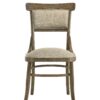 Bistro - Wide Contemporary Fabric Dining Chair With Cushion (Set of 2) - Vintage Walnut - Image 3