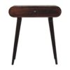Mini Dressing Table With Foldable Mirror - Walnut - Image 12