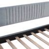 Upholstered Daybed Sofa Bed Twin Size With Trundle Bed And Slat - Gray - Image 7