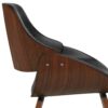 Malden - Bentwood Dining Chair With Wood Back - Distressed Black - Image 6