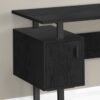 Computer Desk, Home Office, Laptop, Storage, Work, Contemporary, Modern - Black - Image 7