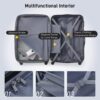 3 Piece Luggage Set Hardside Spinner Suitcase With Tsa Lock 20" 24" 28" Available - Yellow - Image 4