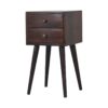 Mini 2 Drawer Nightstand - Walnut - Image 8