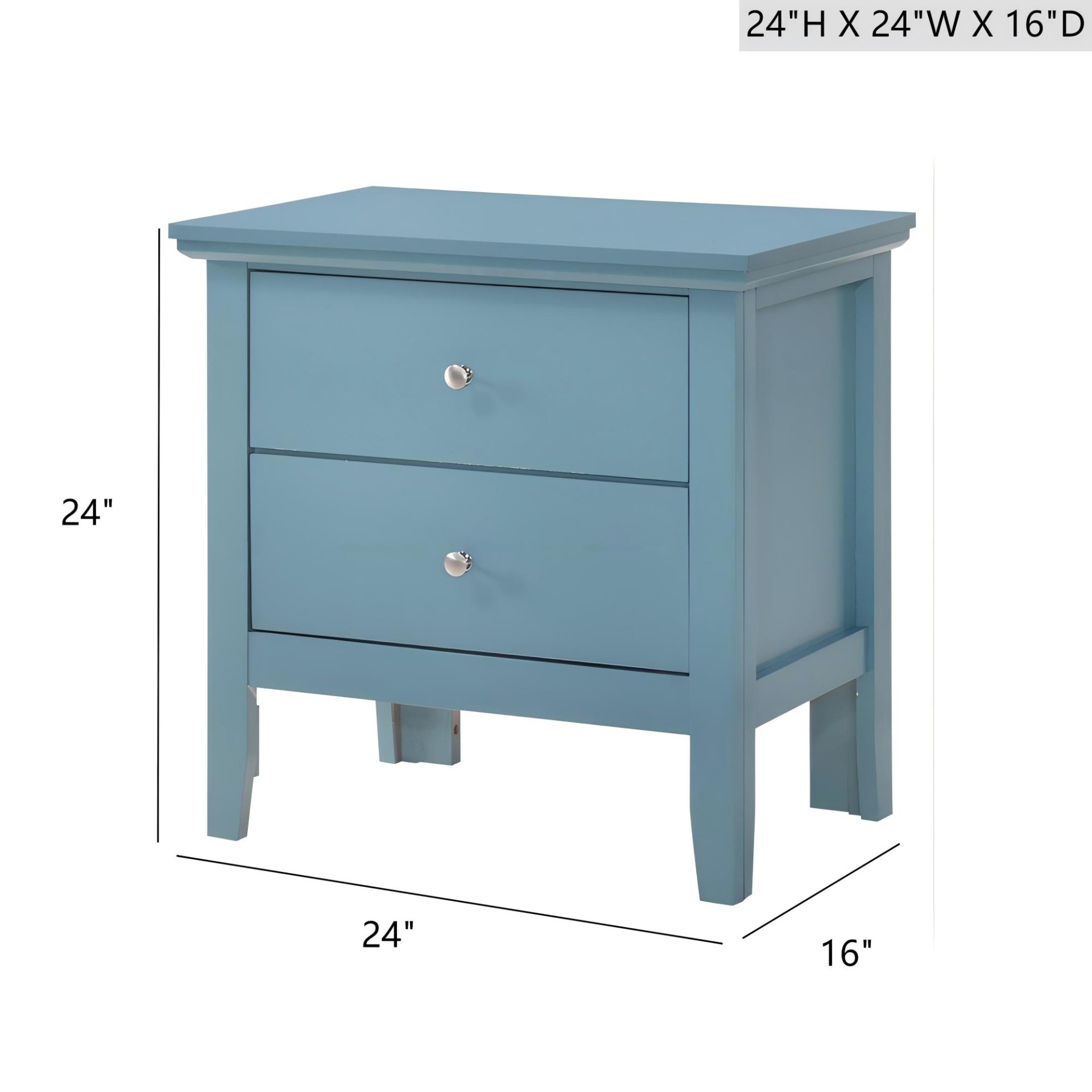 Primo - Nightstand - Teal - Image 3