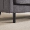Mid Century Modern Loveseat Sofa, 2 Seater With USB & Removable Pillow Cover - Gray - Image 10