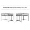 Adam - Junior Twin Loft Bunk - Black - Image 6