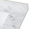 Elegant Bathroom Vanity Top With Rectangular Ceramic Sink And Backsplash - White - Image 7