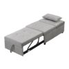 Stylish Folding Ottoman Sofa Bed With Multifunctional Design - Gray - Image 10