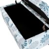 Luxury Storage Ottoman With Floral Patterned Fabric, Soft Close Hinges, Functional Footrest & Seat - Multicolor - Image 13