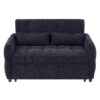 Loveseat Sofa Pull Out Sofa Bed Tufted Sleeper Sofa With An Adjustable Backrest, 3 USB Ports And 2 Lumbar Pillows For Living Room - Blue - Image 14