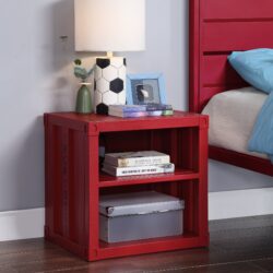 Cargo - Nightstand With USB - Red