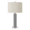 Lighting, Table Lamp, Nickel Metal, Contemporary - Silver - Image 2