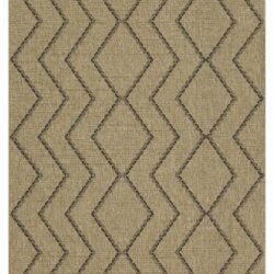 Earth - 5'3" X 7'3" Indoor, Outdoor Area Rug - Black, Natural