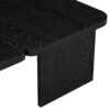 Modern Minimalist Coffee Table Set, Rectangle Coffee Table With Splicing Design, Multifunctional Combination Table For Living Room - Black - Image 11
