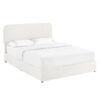 Liv - Queen Upholstered Platform Bed With Patented 4 Drawers Storage - Ivory Boucle - Image 11