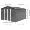 G10Ftx12Ft arden Sheds Outdoor Storage Sheds - Gray - Image 3