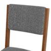 Dining Chairs (Set of 4), Mid Century Modern Fabric Upholstered Kitchen Side Chairs, Farmhouse Dining Room Chair - Brown / Gray - Image 13