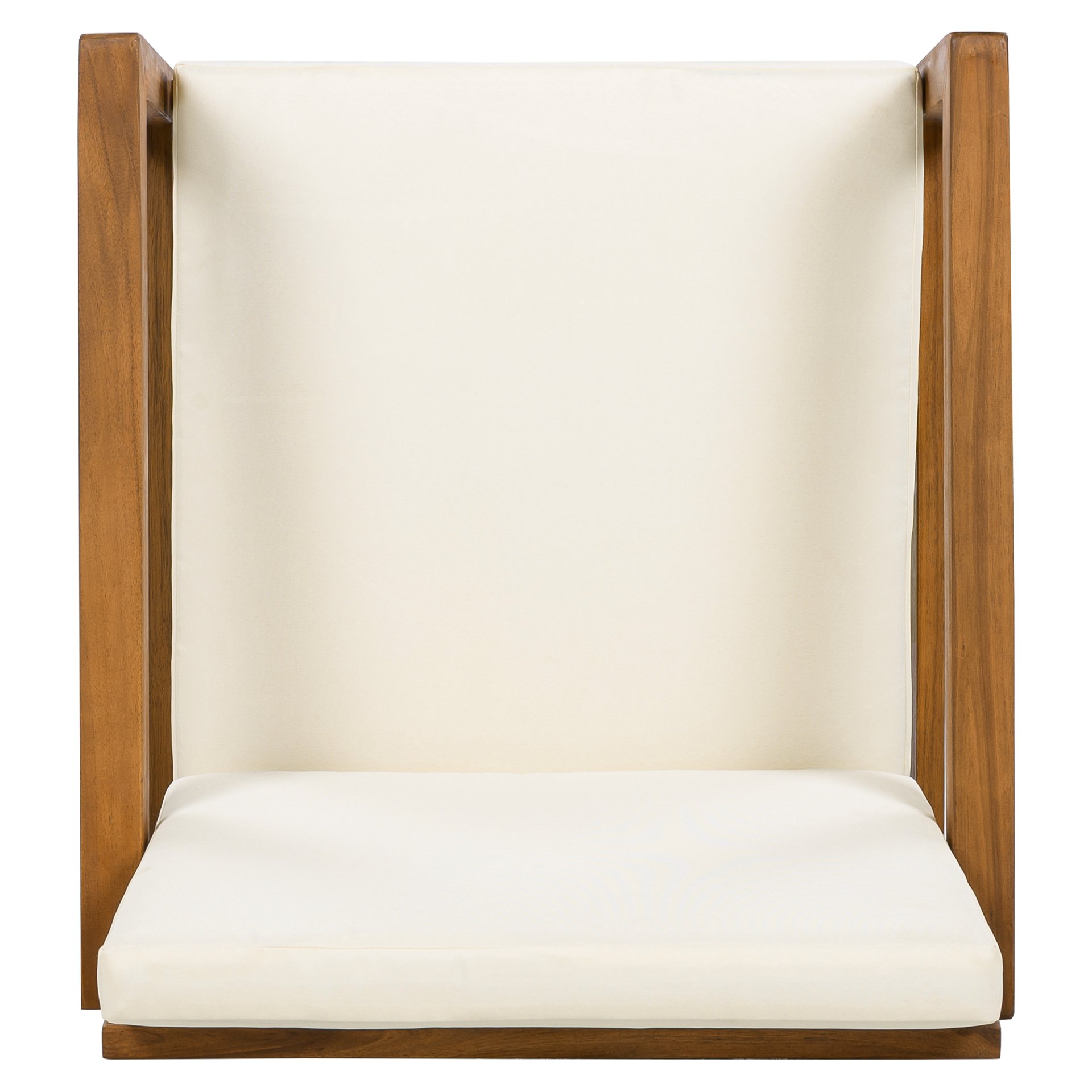 5 Piece Outdoor Patio Dining Set With 4 Armchairs And Table - Beige - Image 21