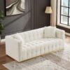Eleanor - Sofa Boucle - Beige / Gold / Ivory / Ivory White - Image 5