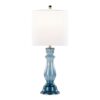 Bishop - Contemporary Clear Angel Table Lamp (Set of 2) - Blue / Polished Nickel / White - Image 2