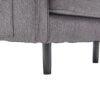 Mid Century Modern Loveseat Sofa, 2 Seater With USB & Removable Pillow Cover - Gray - Image 20