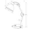 Lighting, Table Lamp, USB Port Included, Nickel Metal, Nickel Shade, Modern - Silver - Image 6