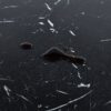 Tulip Special Dining Table, Black Marble Color Top, MDF Dining Table - Black - Image 7
