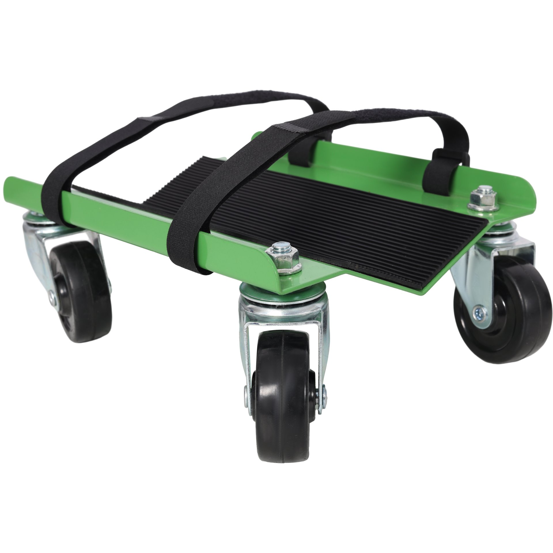 Heavy Duty Snowmobile Dolly V Slide With 2.5" Swivel Casters And Rubber Pad For Skis - Green - Image 9