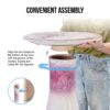 Birdbath For Patio, Garden - White / Pink - Image 6