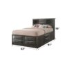 Ireland - Queen Bed With Storage - Gray Oak - Image 6