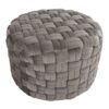 Braided - Round Ottoman - Dark Gray - Image 2