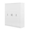 4 Door Wardrobe With 1 Drawer - White - Image 2