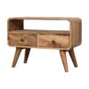 Mini Curved Media Unit - Oak - Image 6
