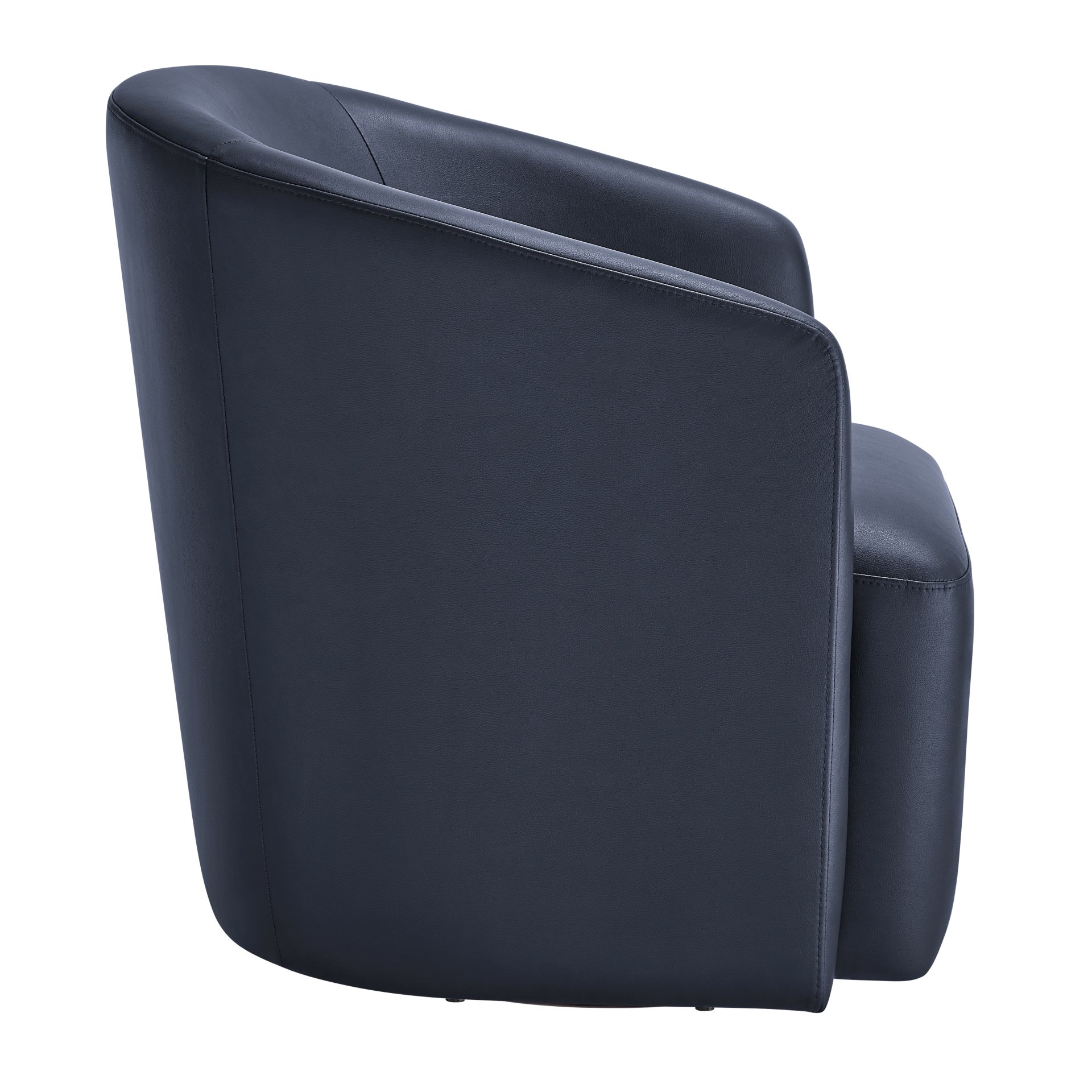 Ardena - Modern Swivel Barrel Chair - Blue - Image 13