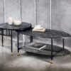 Silas - Engineered Stone Top Nesting Table - Black - Image 7