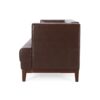 Mid Century Modern 3 Seater Sofa With Tufted Stitching - Dark Brown - Image 5