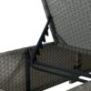 Outdoor Sofa Pe Rattan Furniture Deck Chair - Gray - Image 15