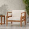 Aston - Outdoor Club Chair (Set of 2) - Cream - Image 2