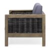 Outdoor Club Chair With Wicker Accents And Water Resistant Cushions - Gray - Image 6