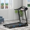 Treadmills For Home, Electric Treadmill With Automatic Incline, Foldable 3.5Hp Workout Running Machine Walking, Double Running Board Shock Absorption Pulse Sensor Bluetooth Speaker App Fitshow - Black - Image 8
