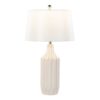 Stella - Contemporary Table Lamp - Gloss Cream / White - Image 2