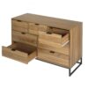 Modern 7 Drawer Dresser Cabinet - Walnut - Image 13