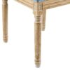 French Country Dining Chairs With Elegant Cane Backrest & Upholstered Seats Frame (Set of 2) - Slate Blue - Image 14